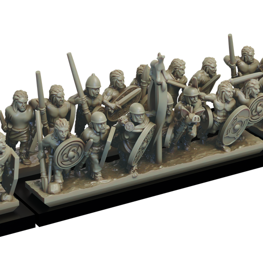 10mm Gallic Warriors Unit